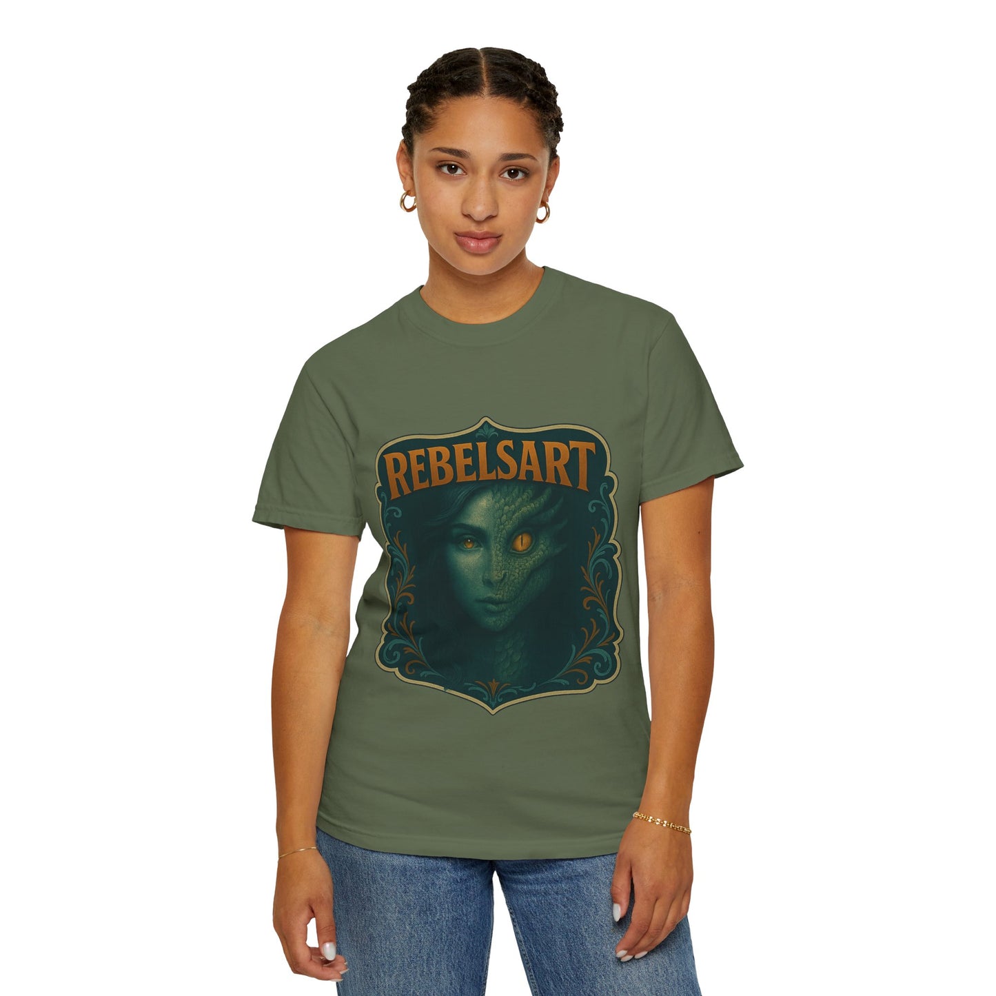 Unisex Graphic T-Shirt, Edgy Art Tee, Rebel Style Shirt, Festival Wear, Unique Gift for Creatives