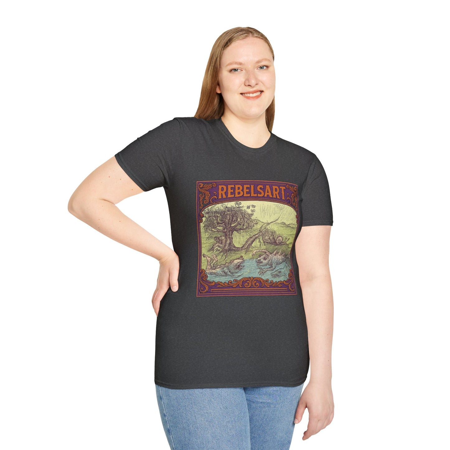 Rebels Art Unisex T-Shirt, Vintage Graphic Tee, Bohemian Style Shirt, Eco-Friendly Clothing, Perfect Gift for Art Lovers