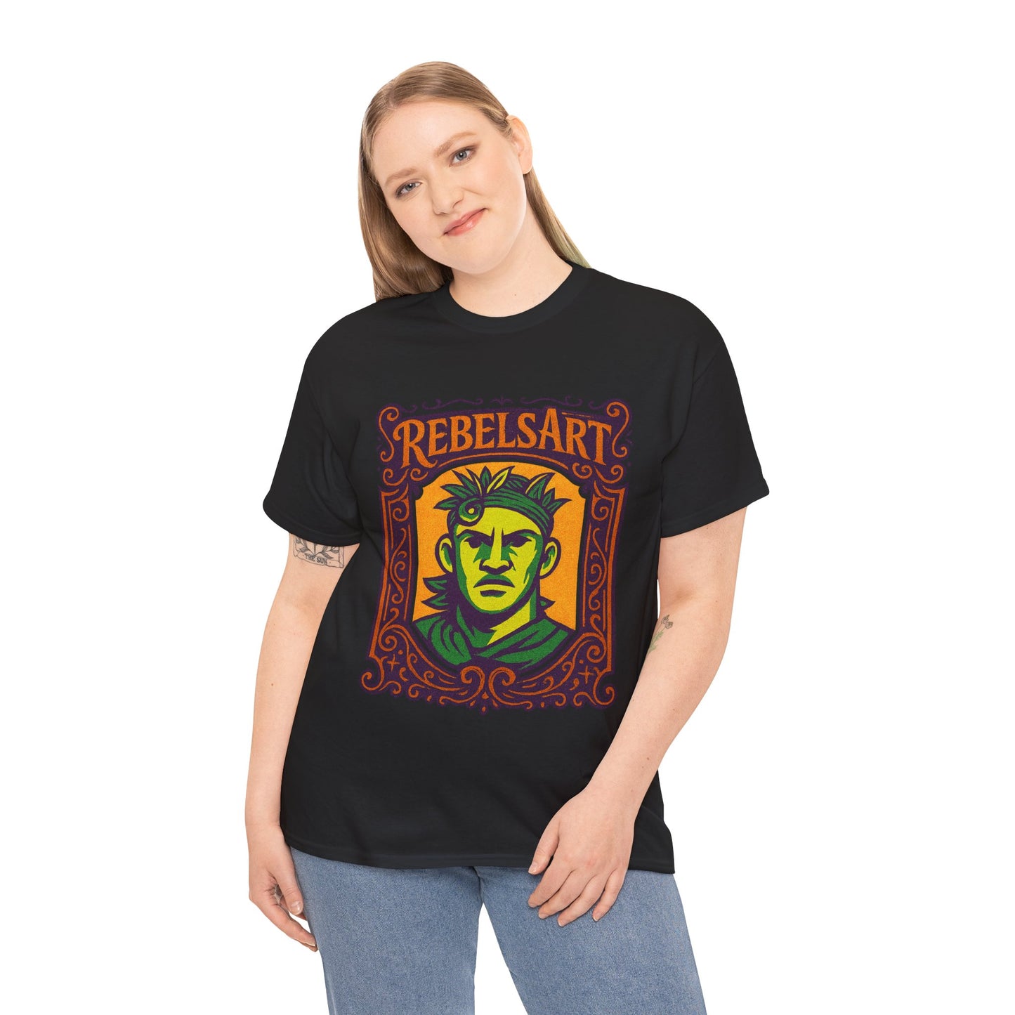 Rebels Art Unisex Heavy Cotton Tee - Vintage Graphic Shirt for Creative Souls, Casual Wear, Gifts, Festivals, Art Lovers