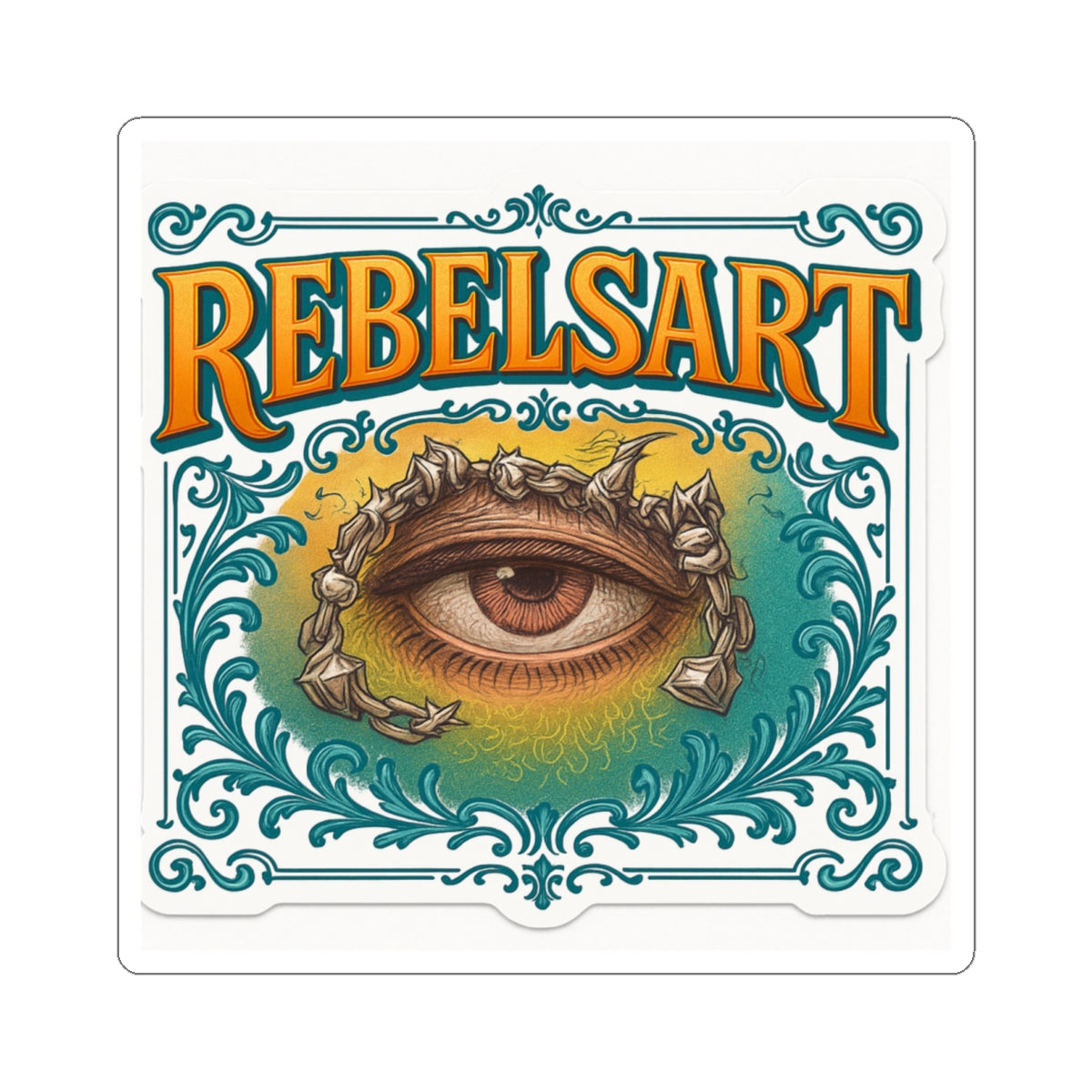 RebelsArt All-Seeing Eye Stickers - Mystical Third Eye Kiss-Cut Decals