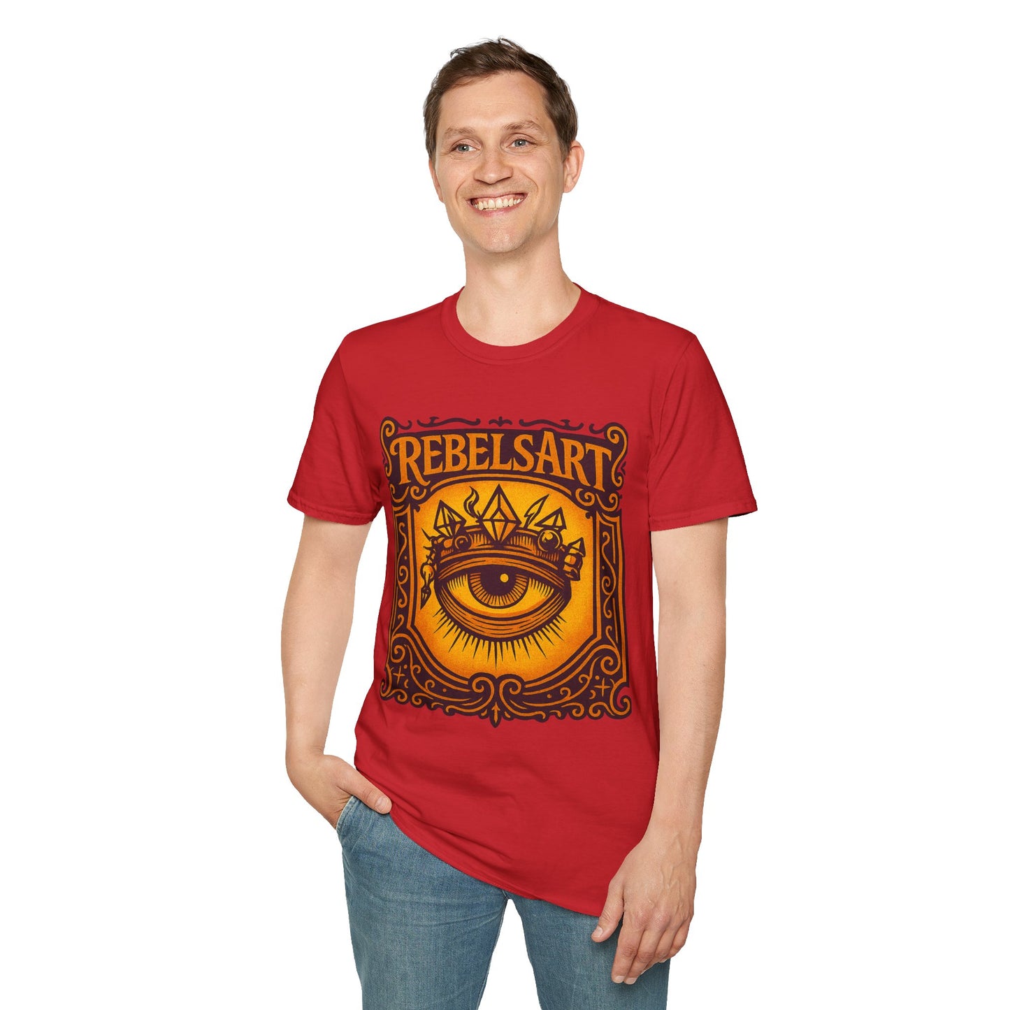 Rebels Art Unisex Softstyle T-Shirt, Boho Eye Design Tee, Unique Gift for Art Lovers, Casual Wear, Music Festival Shirt, Vintage Style [...]