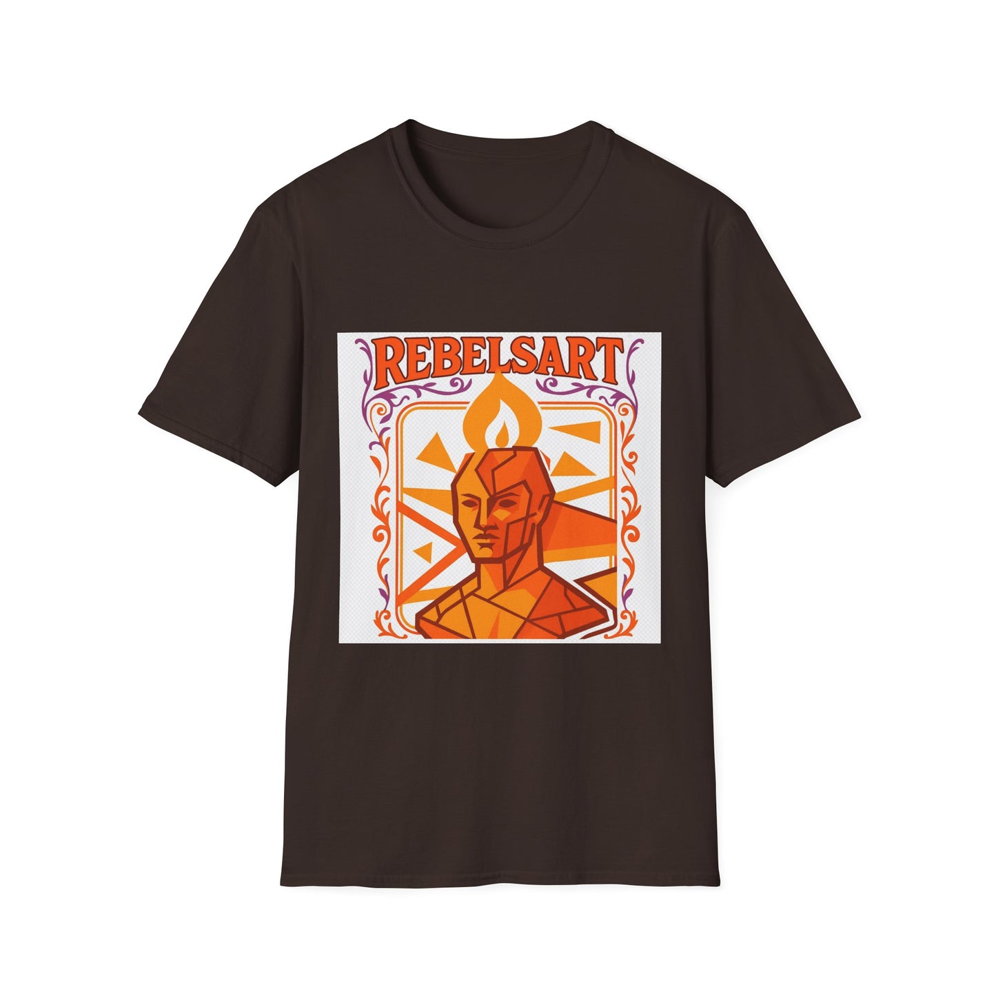 Rebel Art Unisex Softstyle T-Shirt, Graphic Tee, Casual Wear, Artsy Gift, Trendy Fashion, Summer Outfits