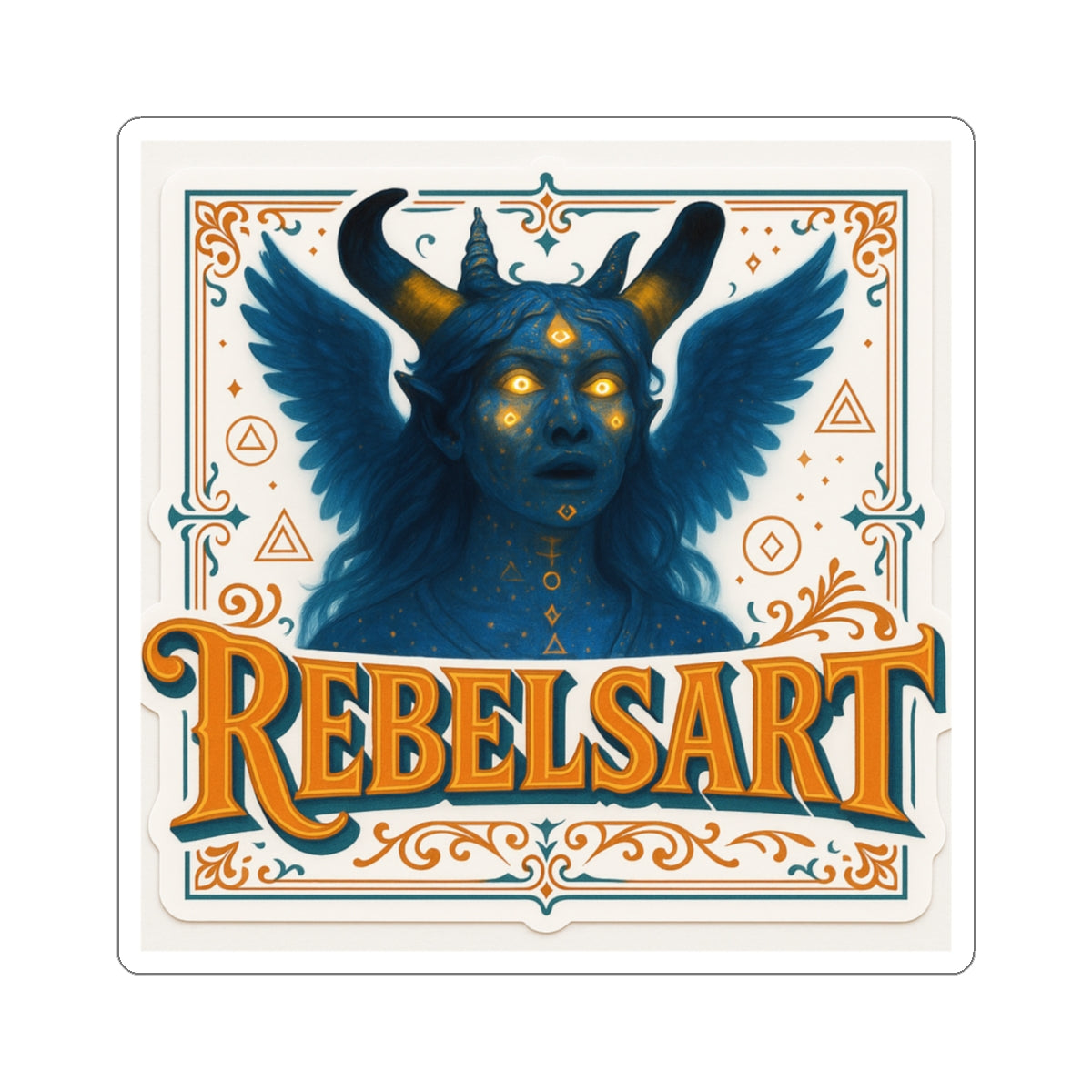 Vibrant Rebel Art Stickers for Laptop, Water Bottle, Journal, Car, & Decor - Perfect for Artists & Creatives