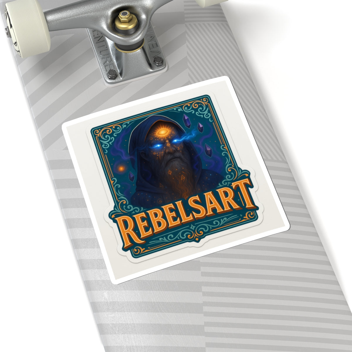 Mystical Rebel Kiss-Cut Stickers | Fantasy Art Stickers, Laptop Decor, Unique Gifts, Collector's Item, Vivid Wall Decor