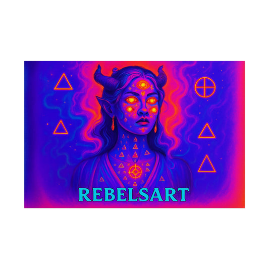 Vibrant Art Poster, Bohemian Wall Decor, Psychedelic Artwork, Unique Home Decoration, Gift for Art Lovers, Colorful Prints