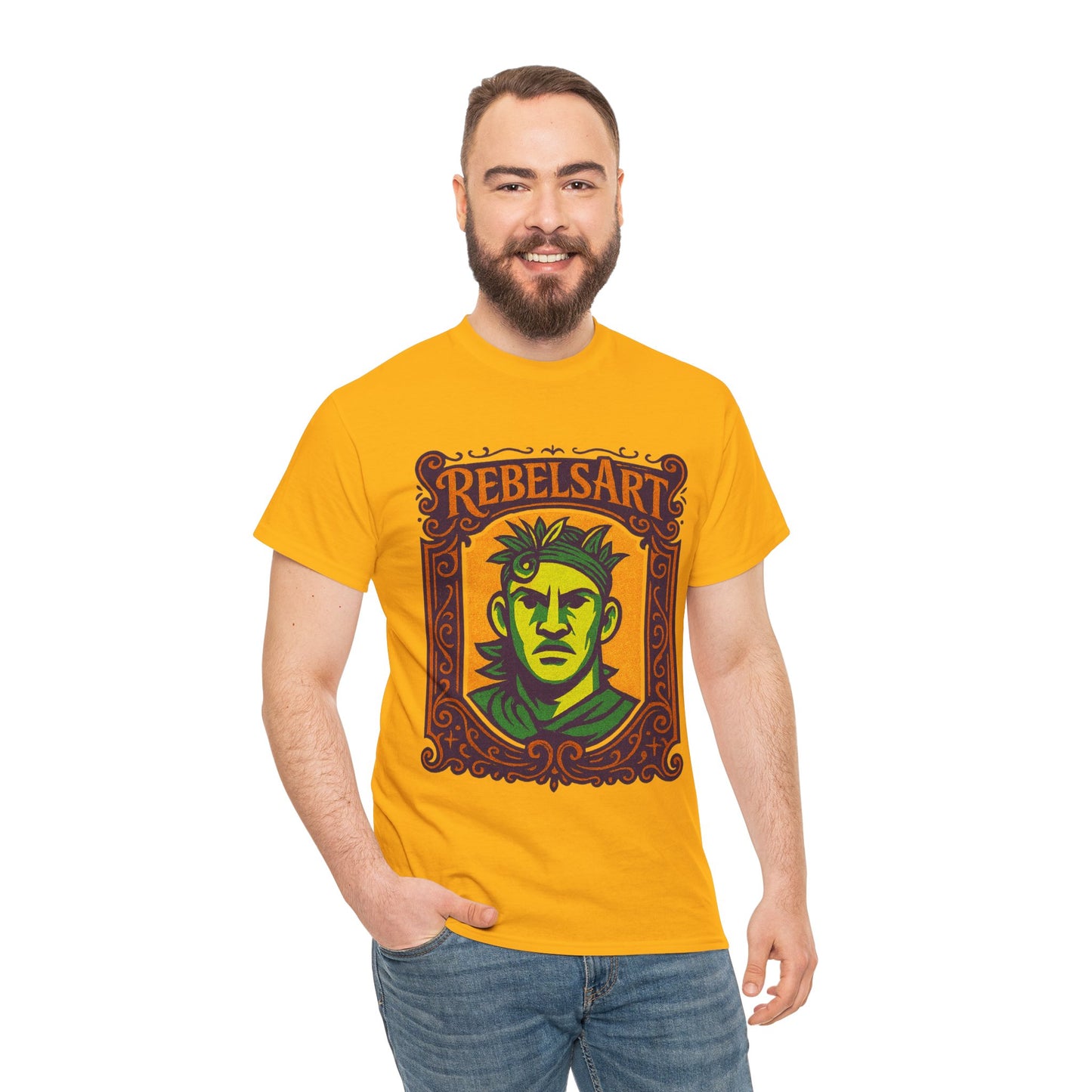 Rebels Art Unisex Heavy Cotton Tee - Vintage Graphic Shirt for Creative Souls, Casual Wear, Gifts, Festivals, Art Lovers