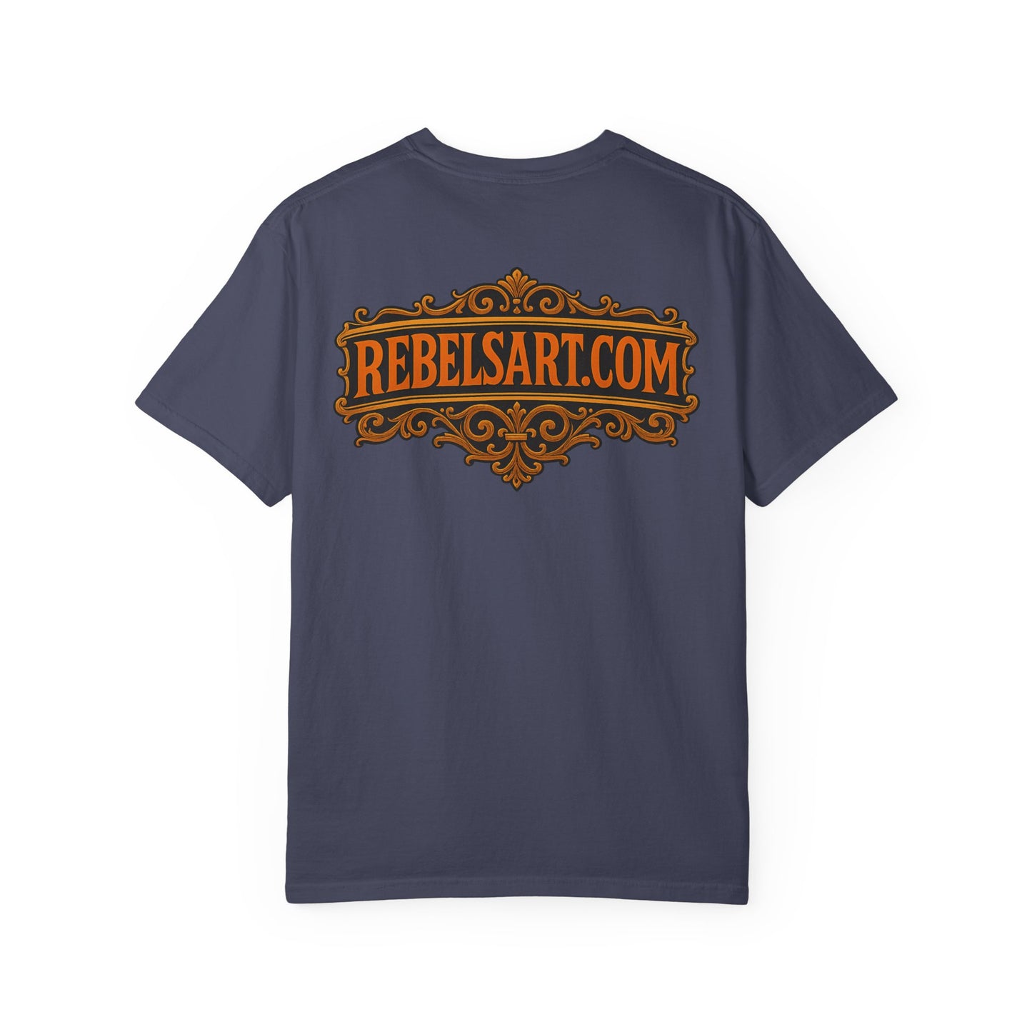Rebelsart Unisex Garment-Dyed T-shirt, Bohemian Fashion Tee, Artistic Graphic Shirt, Vintage Style Gift, Festival Outfit Top