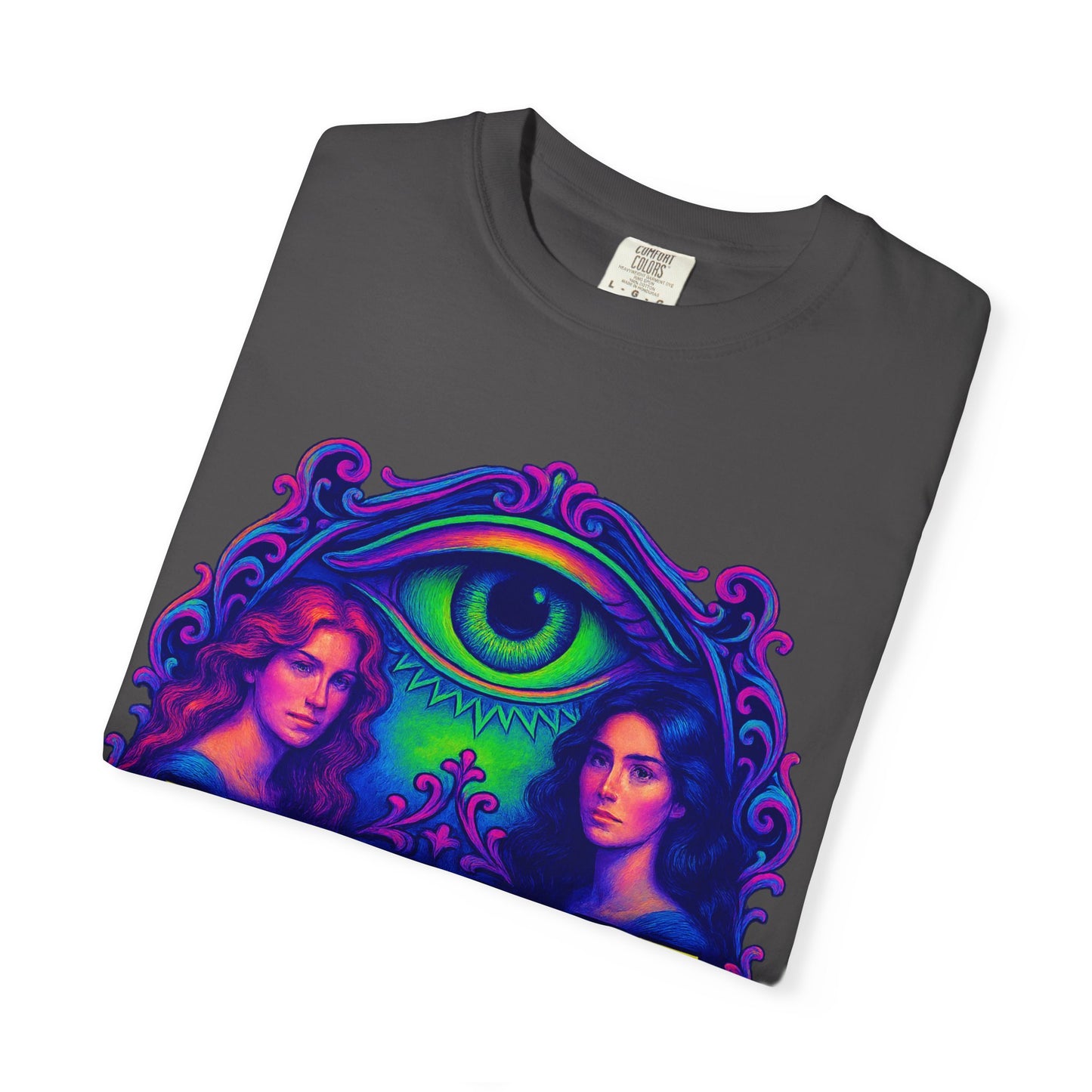 Colorful Graphic T-Shirt with Rebel Art Design, Unique Fashion Tee, Trendy Gift for Her, Casual Wear for Festivals, Online Merchandise