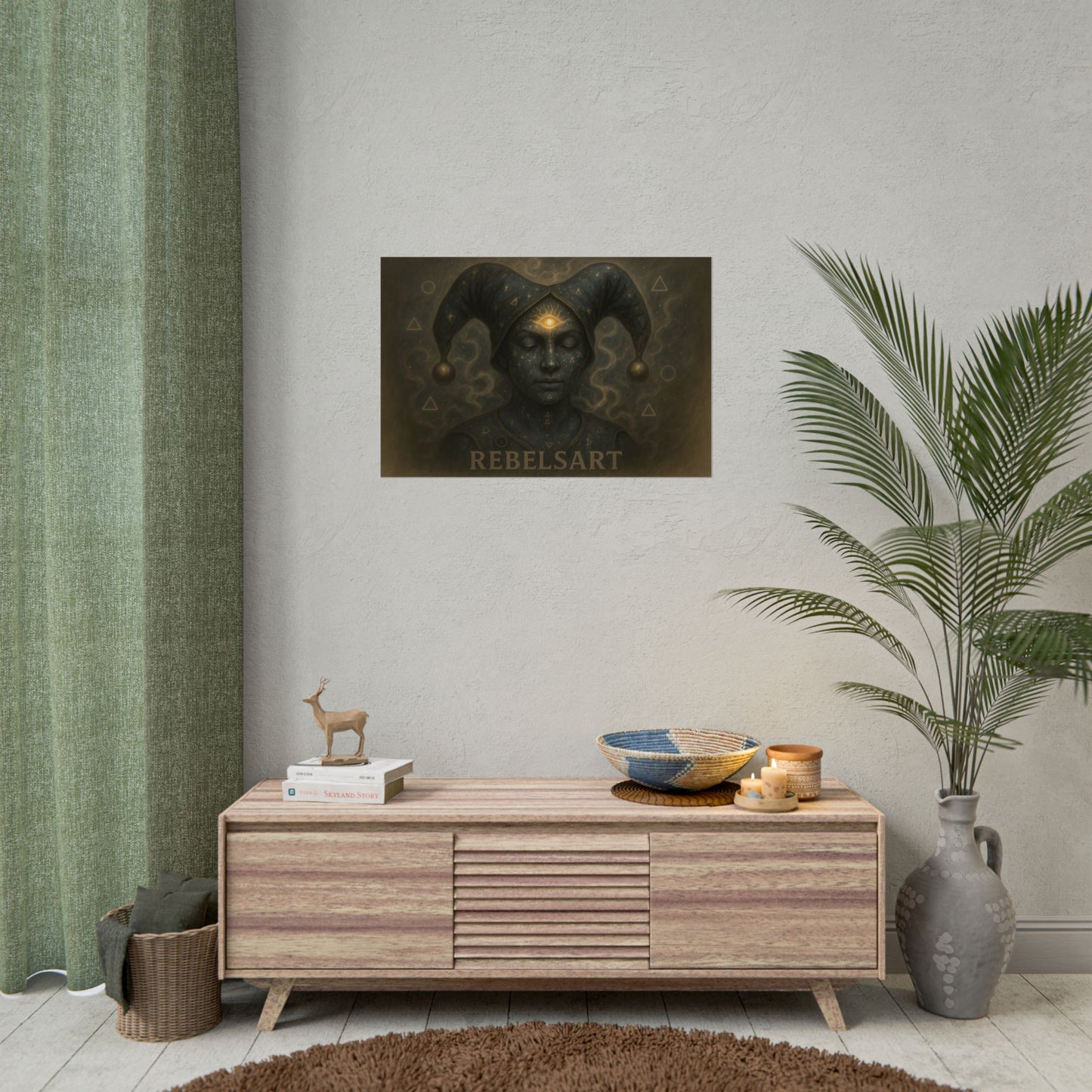 Mystical Artwork Rolled Posters, Decorative Wall Art, Unique Home Decor, Bohemian Vibes, Gift for Art Lovers
