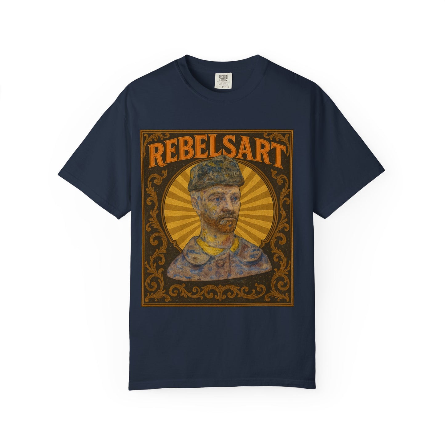 RebelsArt Unisex Garment-Dyed T-Shirt, Vintage Art Tee, Creative Wear, Unique Gift, Casual Streetwear, Artistic Fashion
