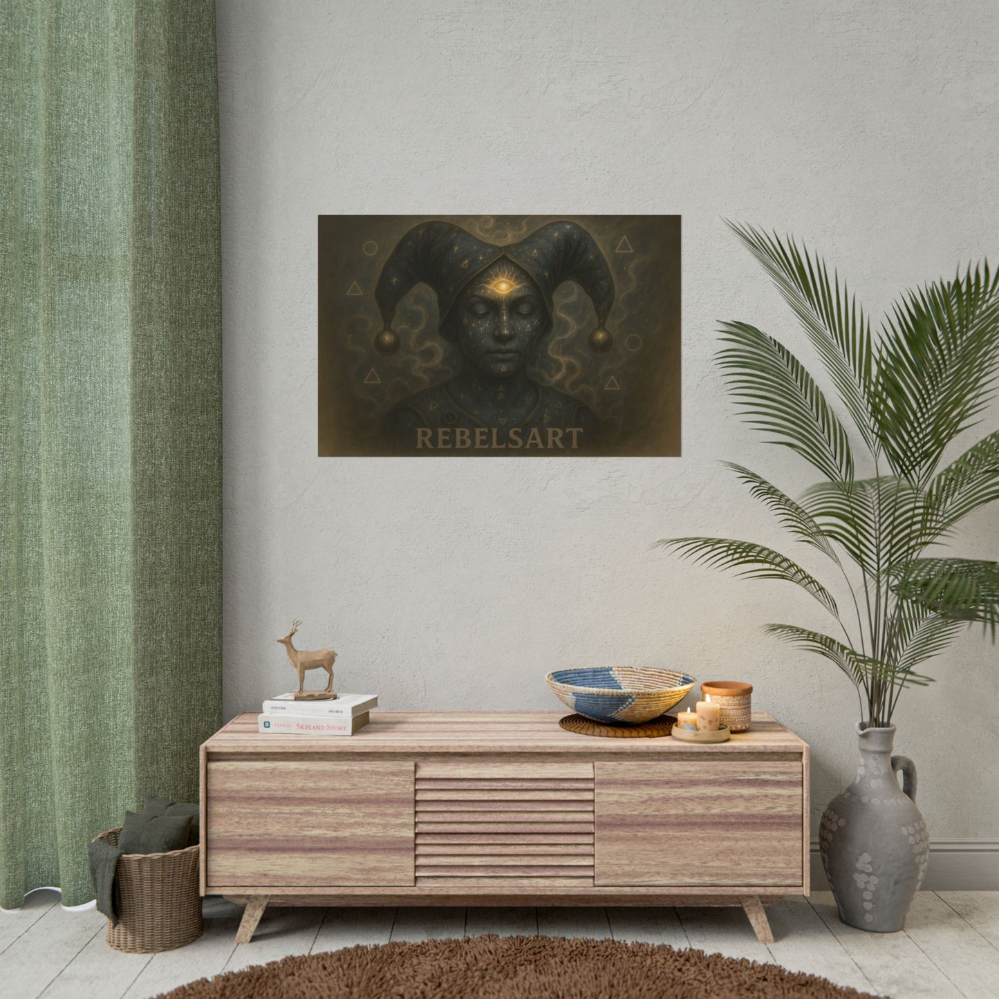 Mystical Artwork Rolled Posters, Decorative Wall Art, Unique Home Decor, Bohemian Vibes, Gift for Art Lovers
