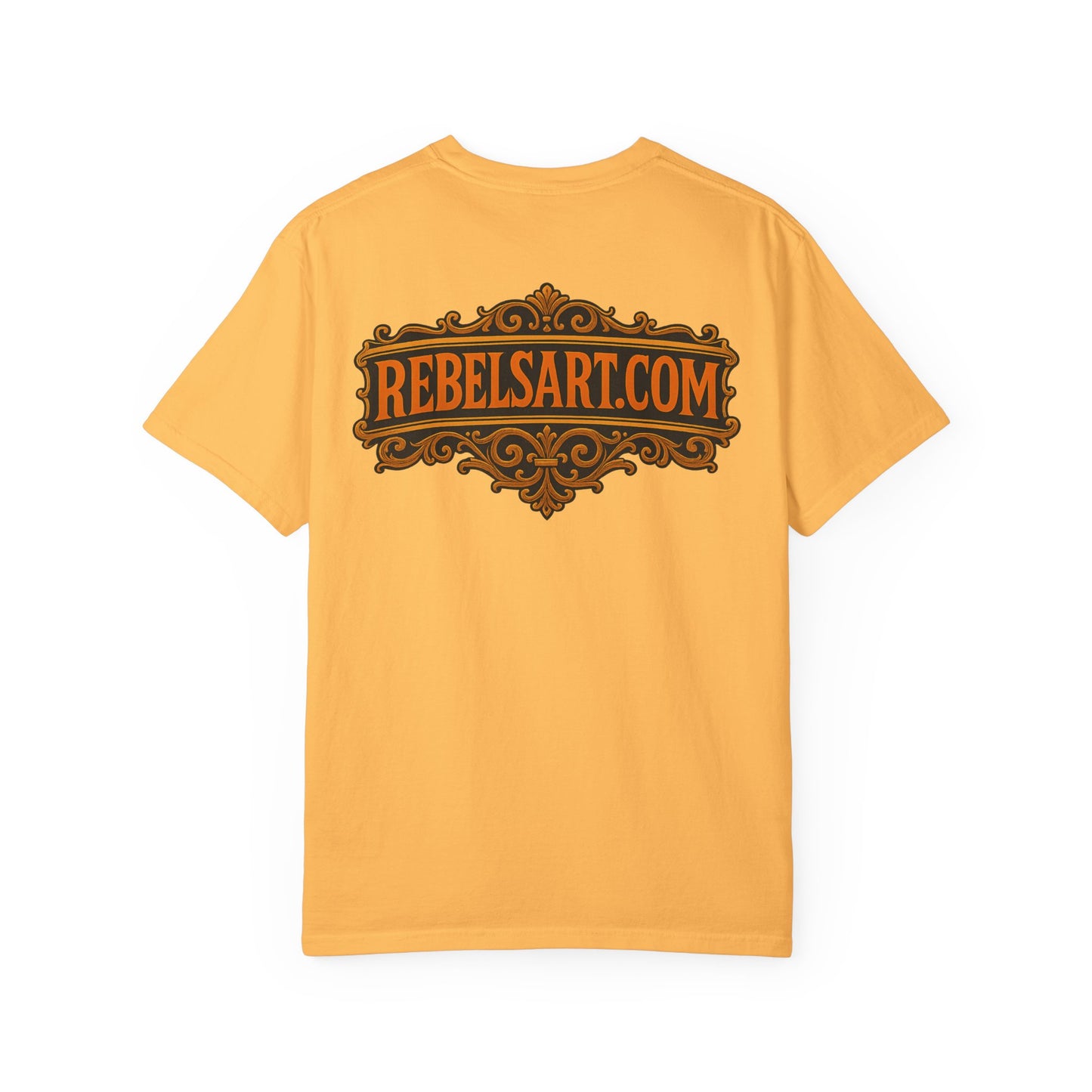 Rebelsart Unisex Garment-Dyed T-shirt, Bohemian Fashion Tee, Artistic Graphic Shirt, Vintage Style Gift, Festival Outfit Top
