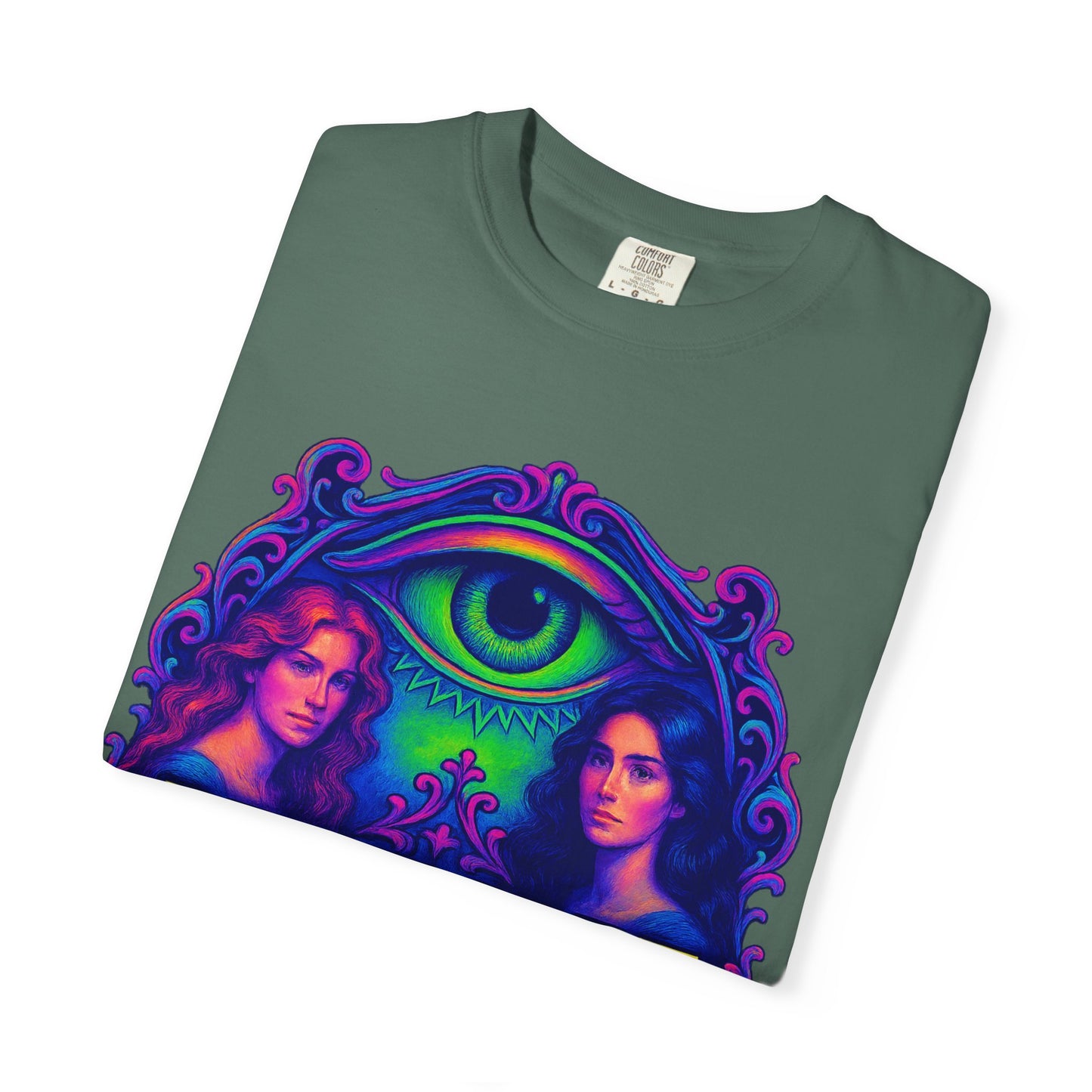 Colorful Graphic T-Shirt with Rebel Art Design, Unique Fashion Tee, Trendy Gift for Her, Casual Wear for Festivals, Online Merchandise