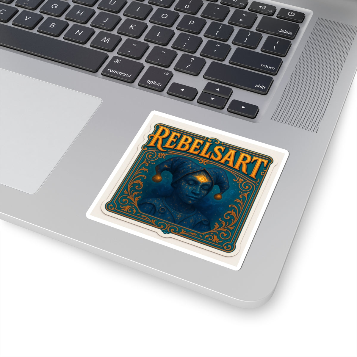 Artistic Kiss-Cut Stickers, Unique Sticker for Artists, Laptop Decals, Boho Aesthetic, Rebel Art for Creativity