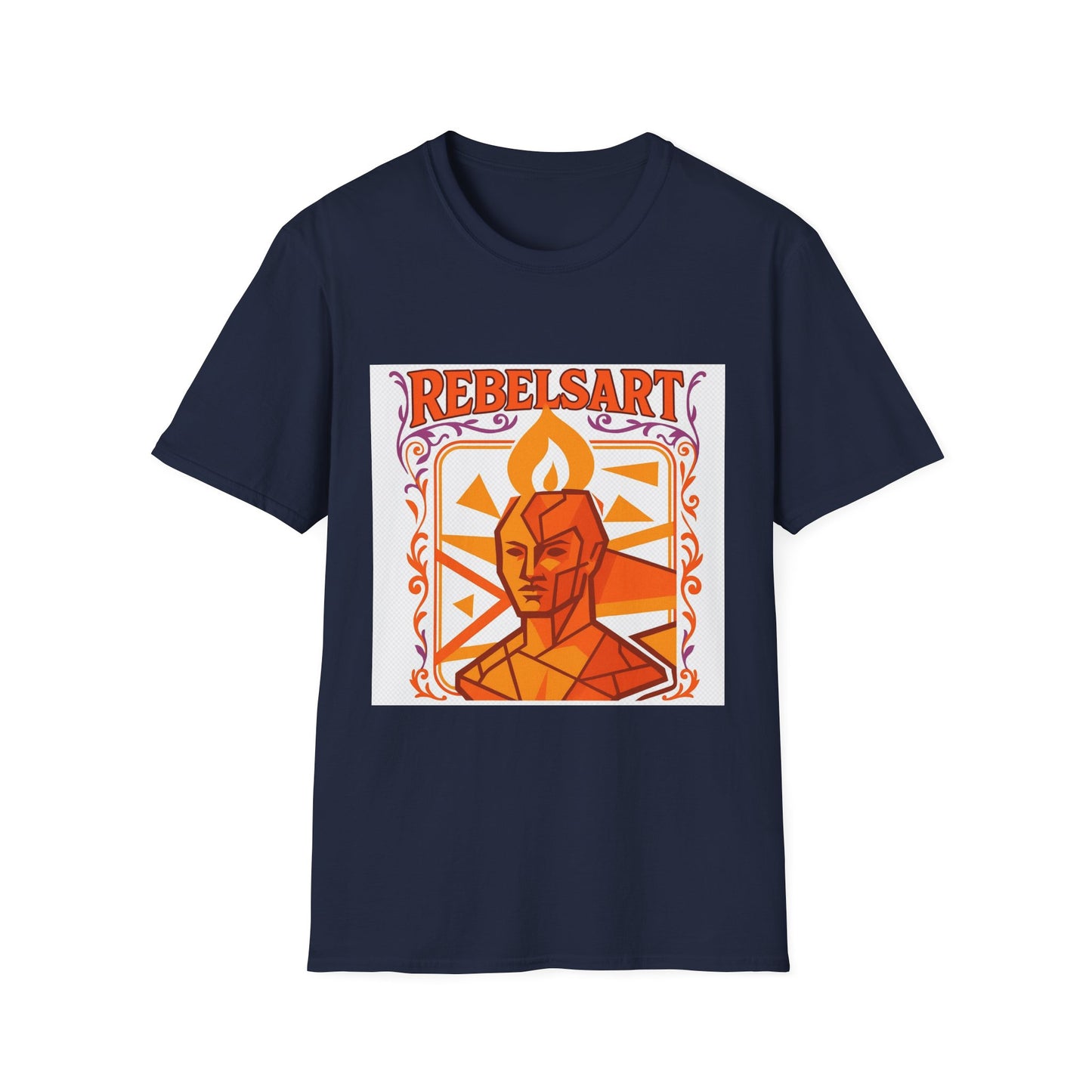 Rebel Art Unisex Softstyle T-Shirt, Graphic Tee, Casual Wear, Artsy Gift, Trendy Fashion, Summer Outfits