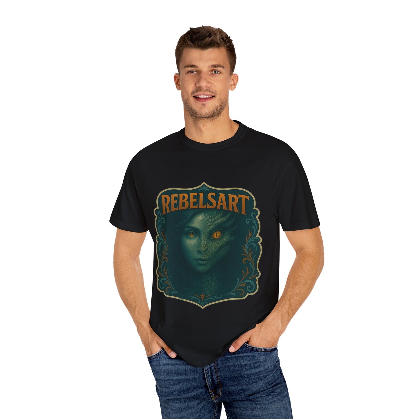 Unisex Graphic T-Shirt, Edgy Art Tee, Rebel Style Shirt, Festival Wear, Unique Gift for Creatives
