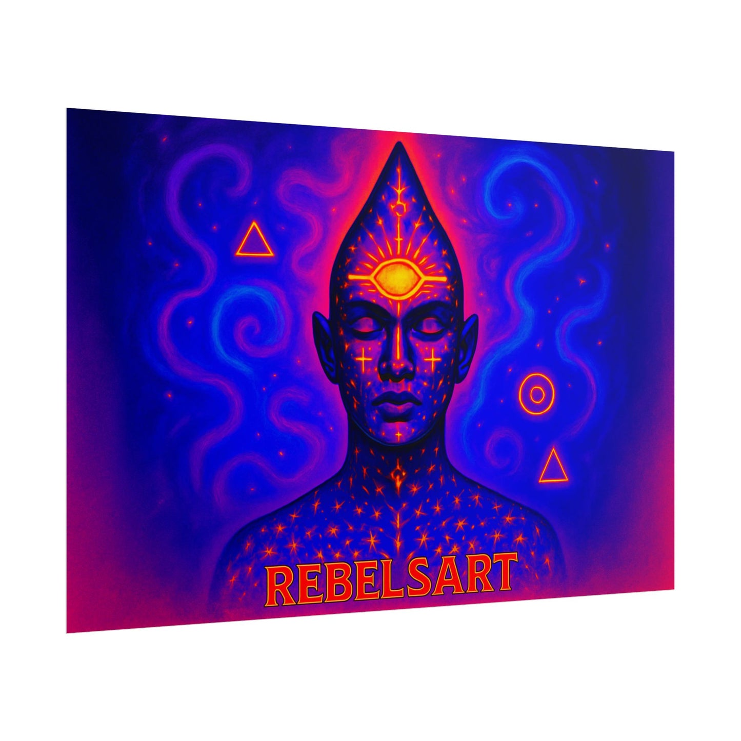 Spiritual Rebellion Art Print - Vibrant Psychedelic Wall Decor