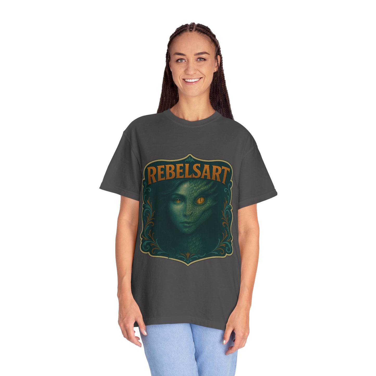 Unisex Graphic T-Shirt, Edgy Art Tee, Rebel Style Shirt, Festival Wear, Unique Gift for Creatives