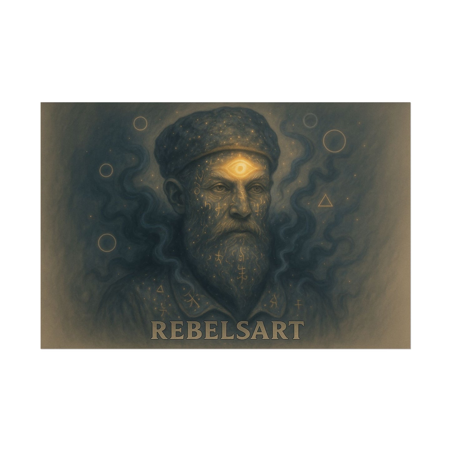 Mystical Art Rolled Poster, Bohemian Home Decor, Spiritual Wall Art, Gift for Art Lovers, Unique Room Decoration