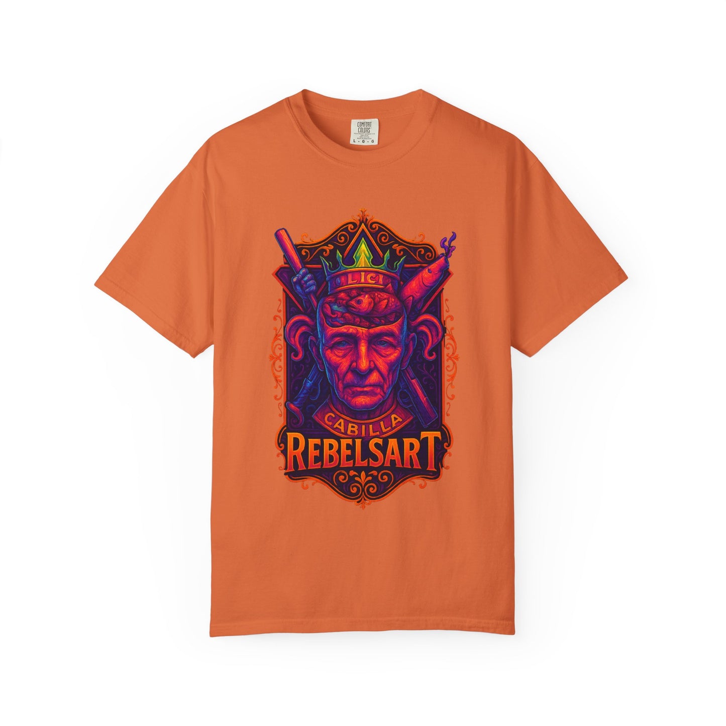 Rebelsart Colorful Graphic Tee - Unisex Garment-Dyed T-shirt