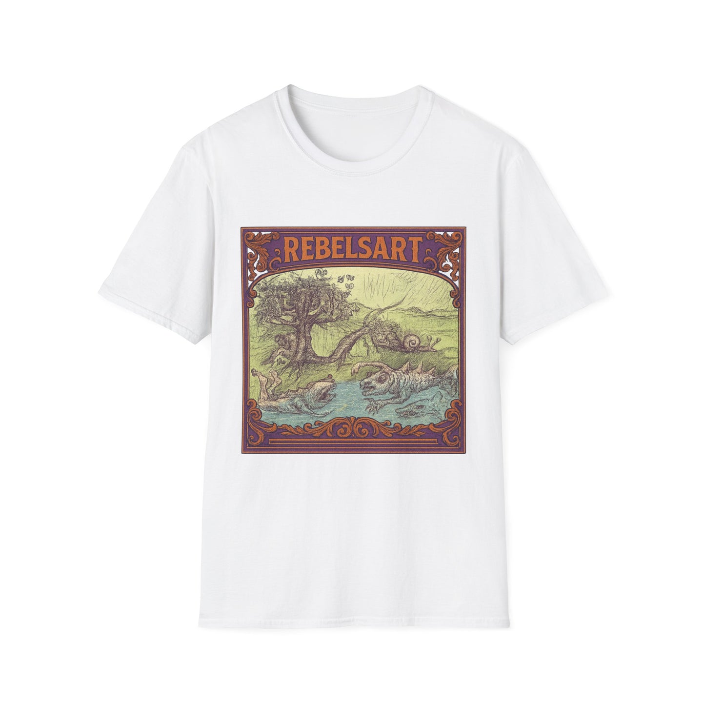 Rebels Art Unisex T-Shirt, Vintage Graphic Tee, Bohemian Style Shirt, Eco-Friendly Clothing, Perfect Gift for Art Lovers