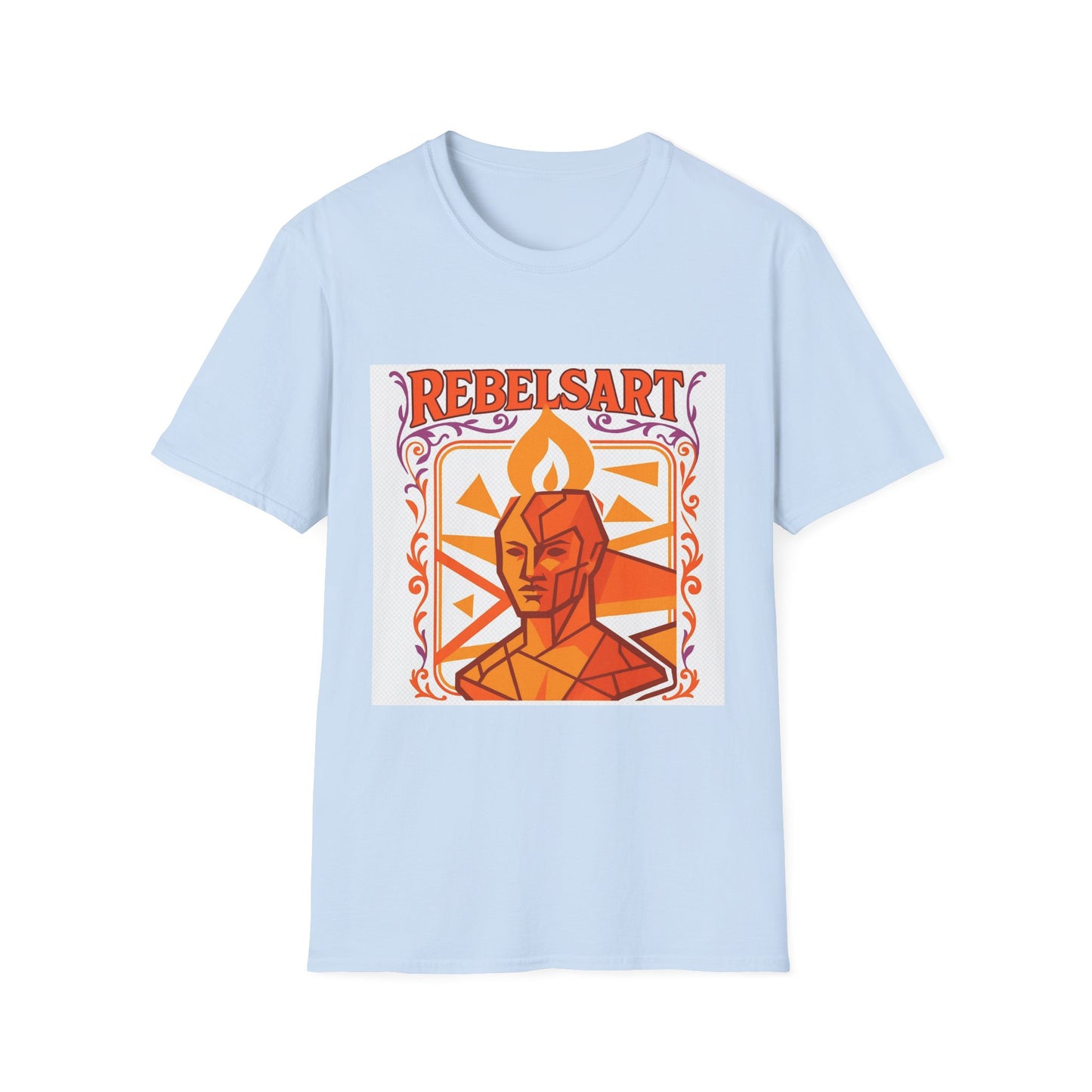 Rebel Art Unisex Softstyle T-Shirt, Graphic Tee, Casual Wear, Artsy Gift, Trendy Fashion, Summer Outfits