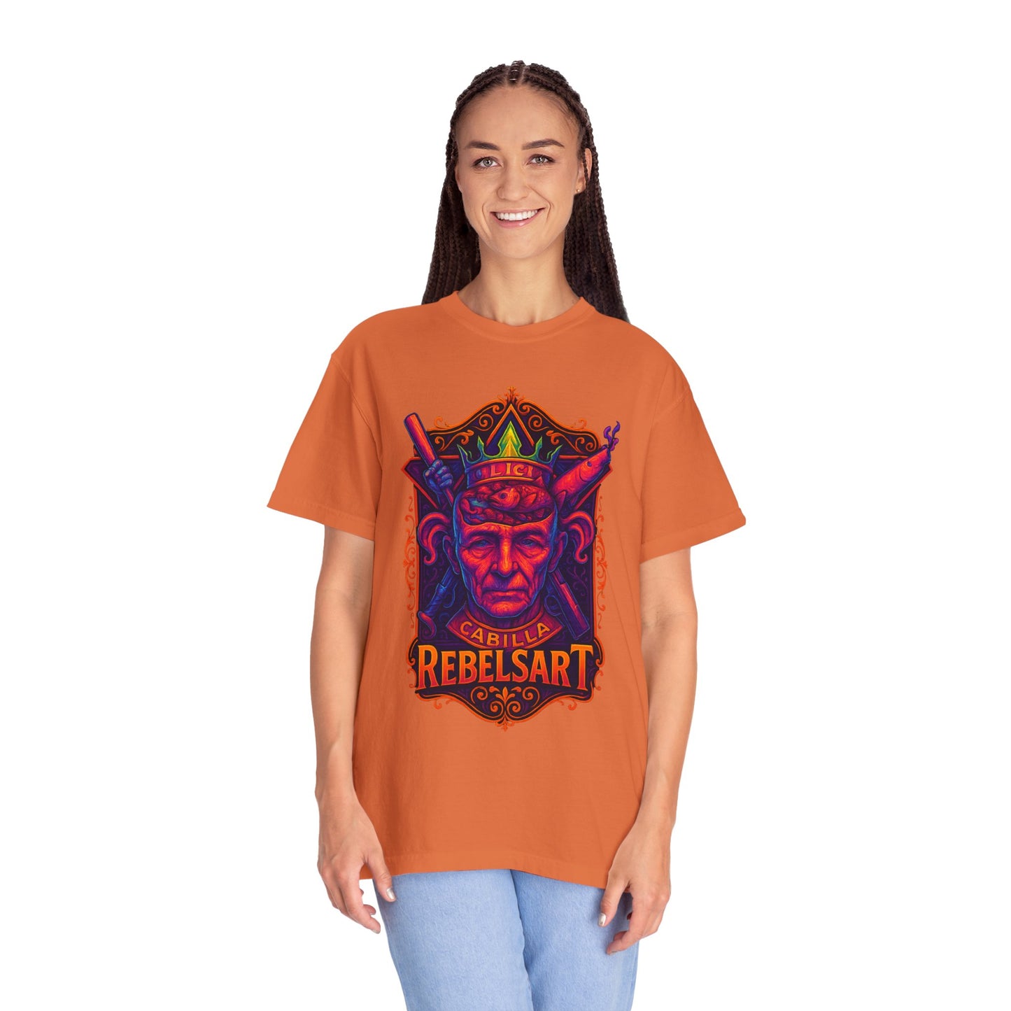 Rebelsart Colorful Graphic Tee - Unisex Garment-Dyed T-shirt