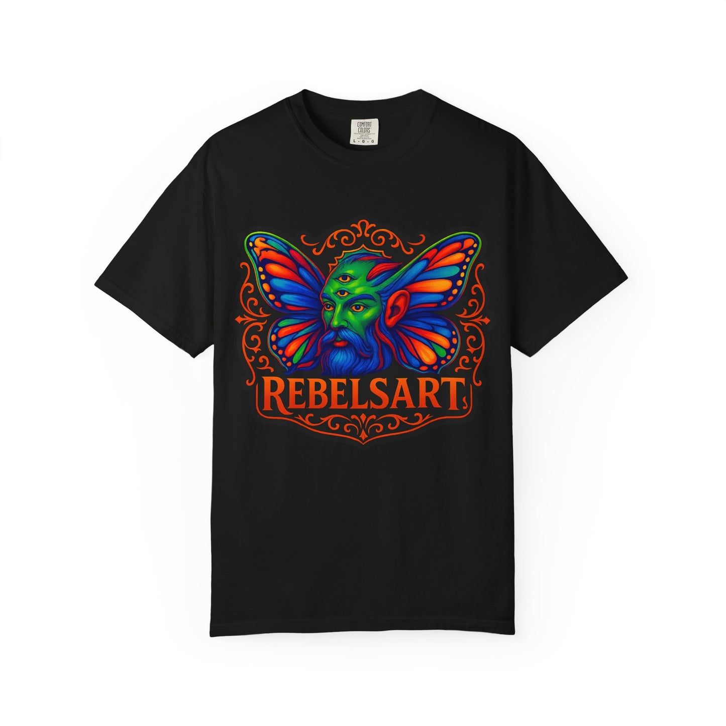 Colorful Fantasy Butterfly T-Shirt, Unisex T-Shirt, Gift for Art Lovers, Casual Wear, Festival Fashion, Vibrant Graphic Tee