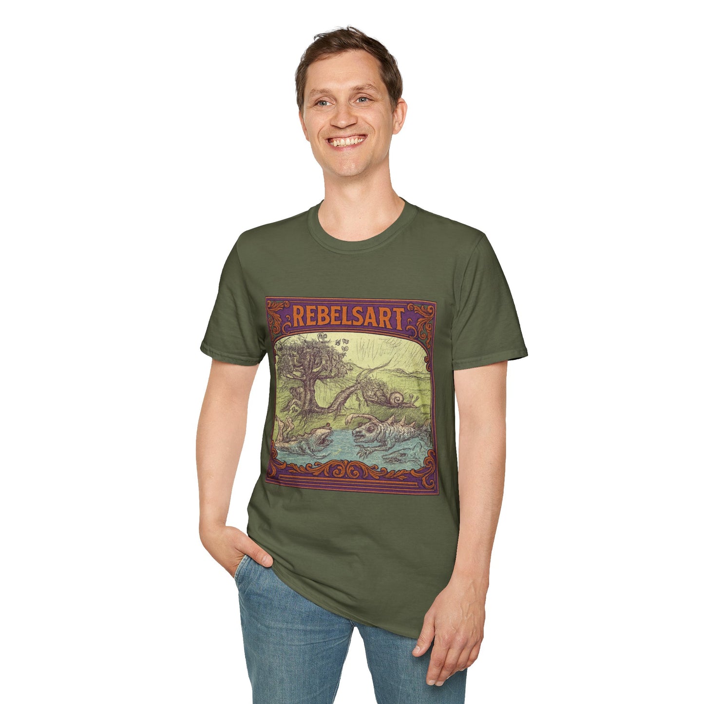 Rebels Art Unisex T-Shirt, Vintage Graphic Tee, Bohemian Style Shirt, Eco-Friendly Clothing, Perfect Gift for Art Lovers