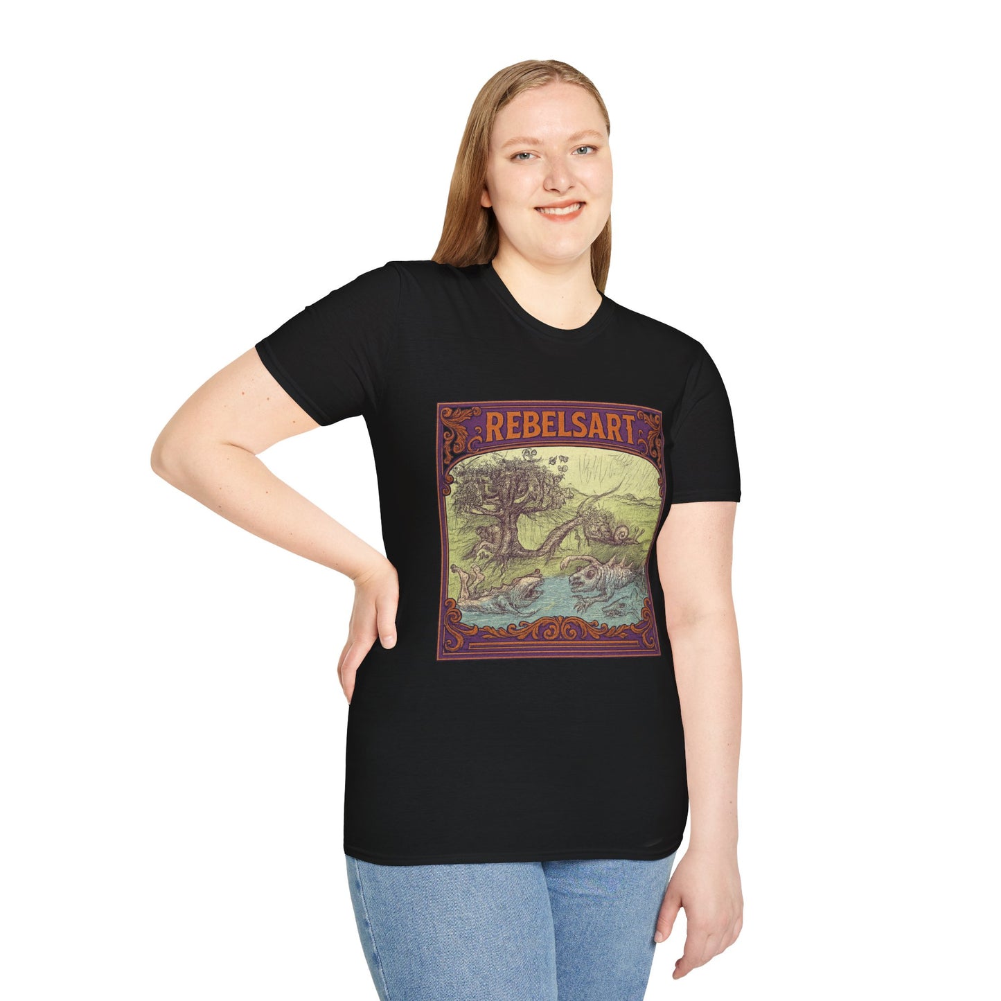 Rebels Art Unisex T-Shirt, Vintage Graphic Tee, Bohemian Style Shirt, Eco-Friendly Clothing, Perfect Gift for Art Lovers