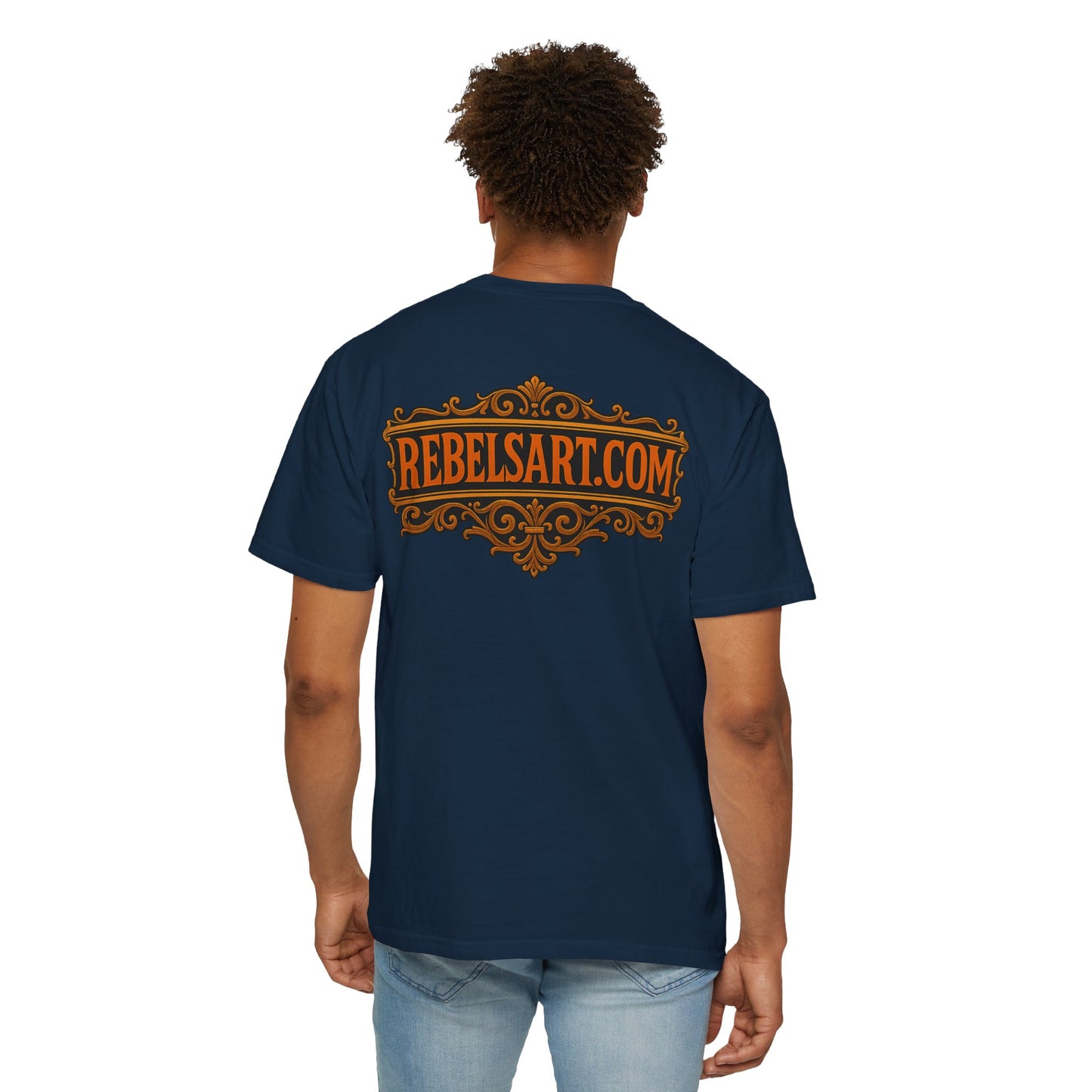 Rebelsart Unisex Garment-Dyed T-shirt, Bohemian Fashion Tee, Artistic Graphic Shirt, Vintage Style Gift, Festival Outfit Top
