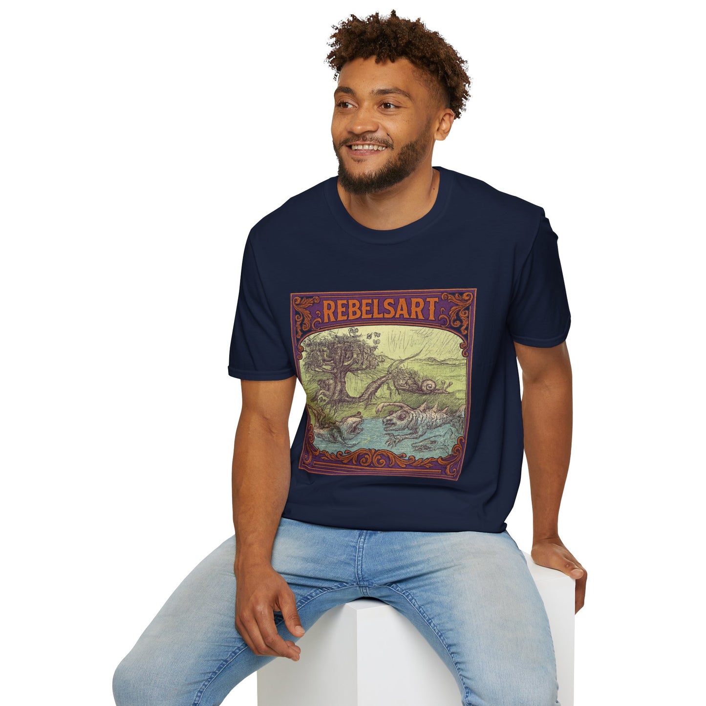 Rebels Art Unisex T-Shirt, Vintage Graphic Tee, Bohemian Style Shirt, Eco-Friendly Clothing, Perfect Gift for Art Lovers