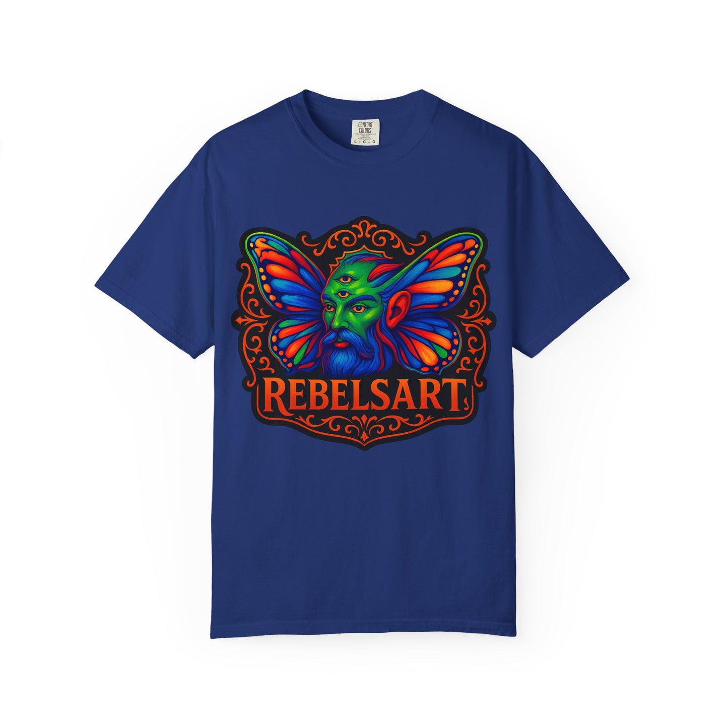 Colorful Fantasy Butterfly T-Shirt, Unisex T-Shirt, Gift for Art Lovers, Casual Wear, Festival Fashion, Vibrant Graphic Tee