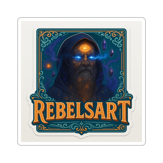 Mystical Rebel Kiss-Cut Stickers | Fantasy Art Stickers, Laptop Decor, Unique Gifts, Collector's Item, Vivid Wall Decor