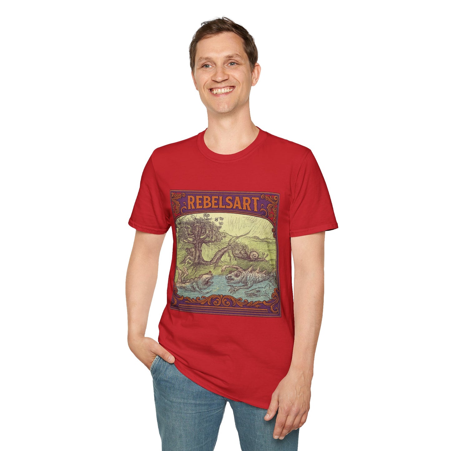 Rebels Art Unisex T-Shirt, Vintage Graphic Tee, Bohemian Style Shirt, Eco-Friendly Clothing, Perfect Gift for Art Lovers