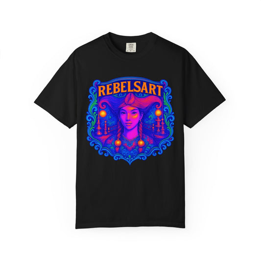 Colorful Rebel Art T-Shirt - Unisex, Retro Graphic Tee, Festival Wear, Gift for Artists, Streetwear, Unique Fashion Statement