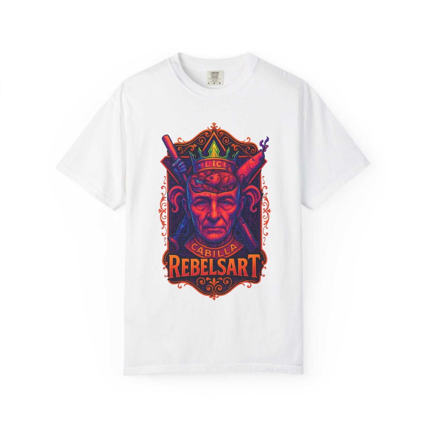 Rebelsart Colorful Graphic Tee - Unisex Garment-Dyed T-shirt