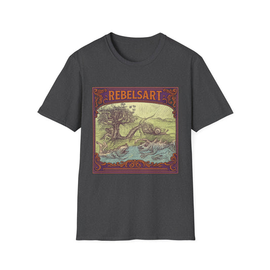Rebels Art Unisex T-Shirt, Vintage Graphic Tee, Bohemian Style Shirt, Eco-Friendly Clothing, Perfect Gift for Art Lovers