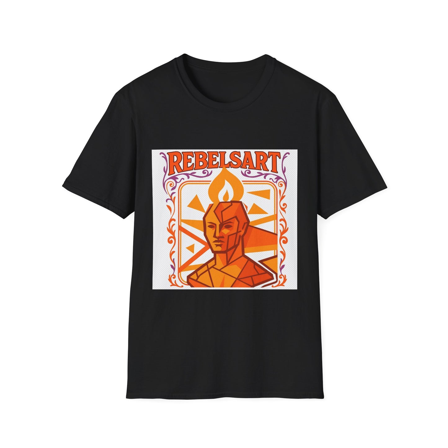 Rebel Art Unisex Softstyle T-Shirt, Graphic Tee, Casual Wear, Artsy Gift, Trendy Fashion, Summer Outfits