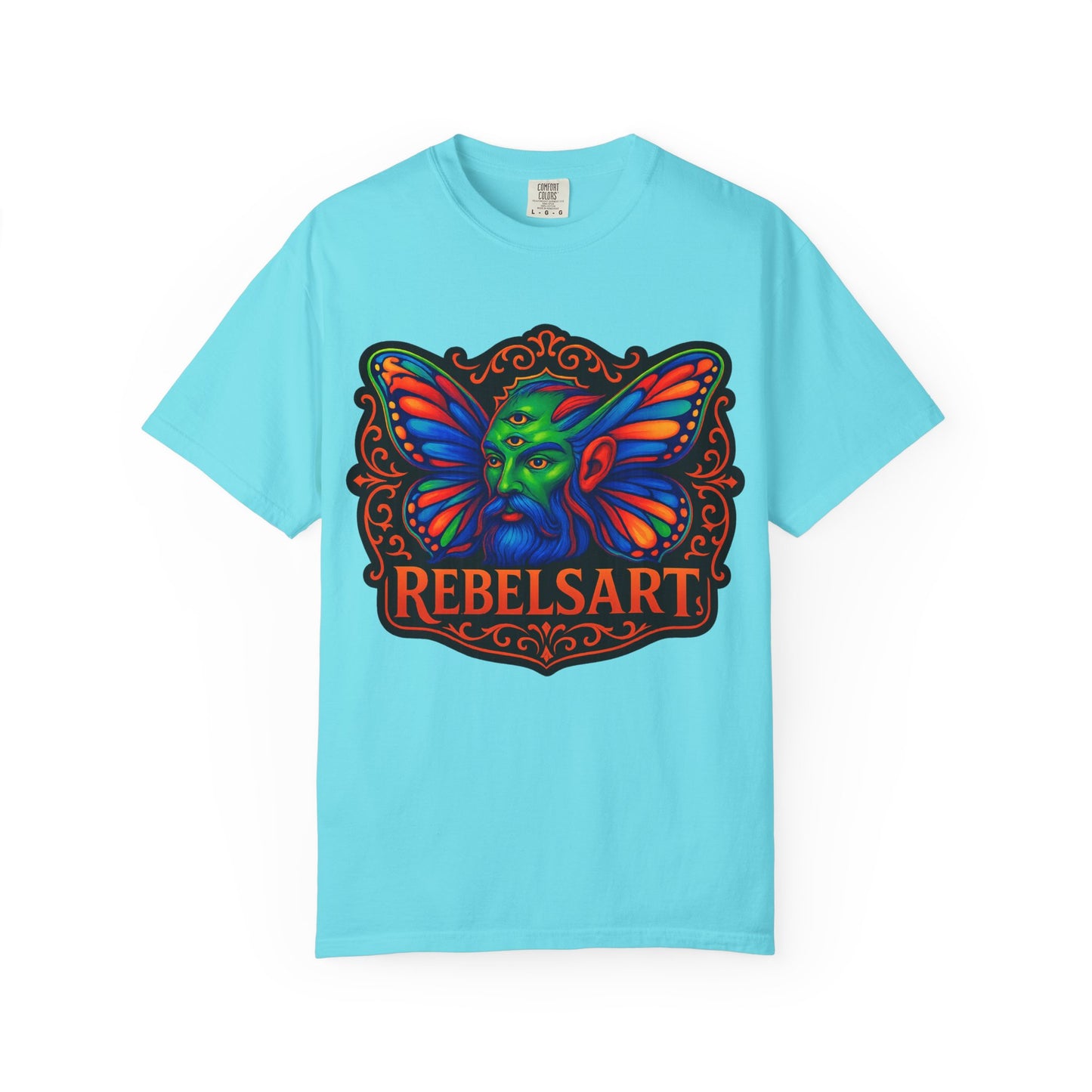 Colorful Fantasy Butterfly T-Shirt, Unisex T-Shirt, Gift for Art Lovers, Casual Wear, Festival Fashion, Vibrant Graphic Tee