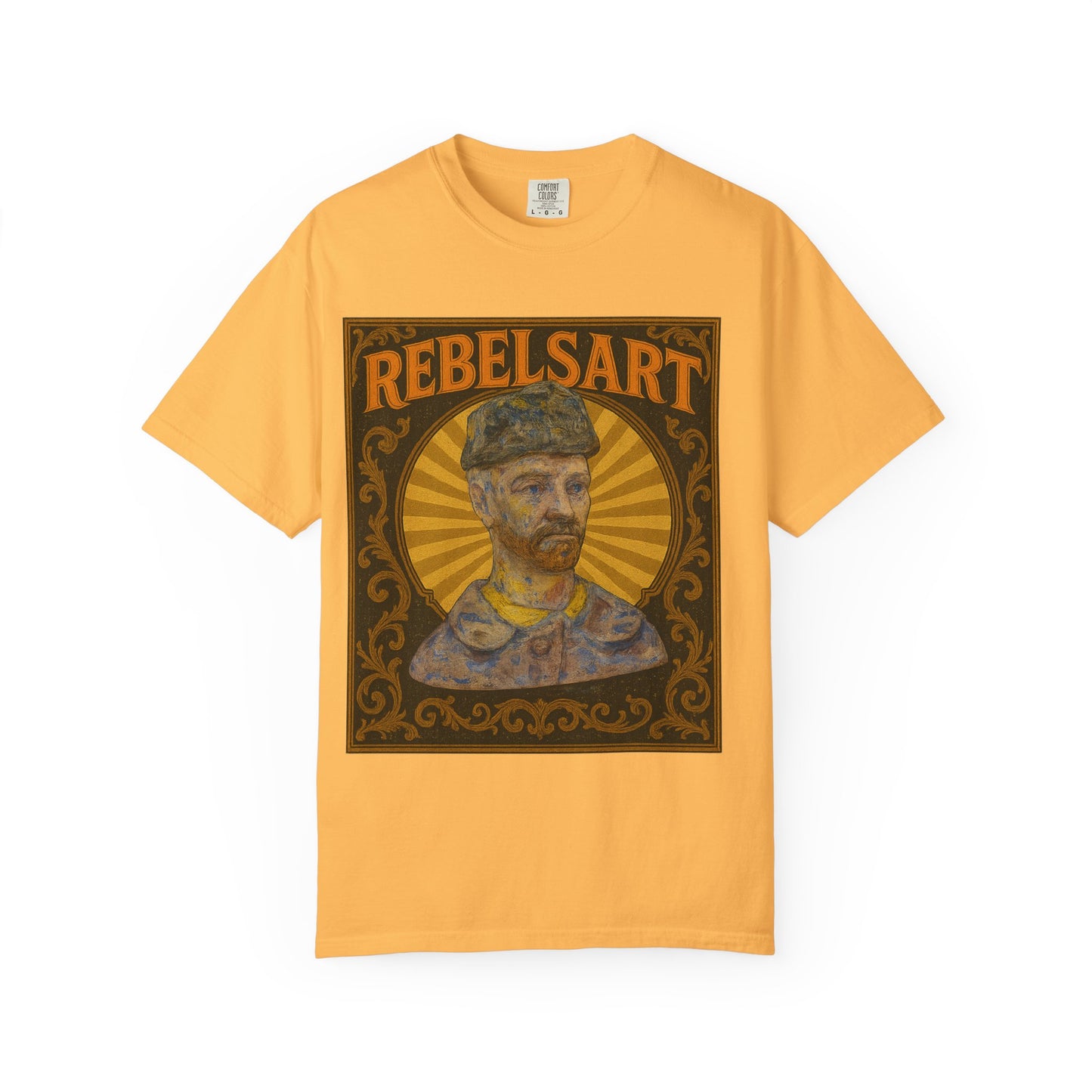 RebelsArt Unisex Garment-Dyed T-Shirt, Vintage Art Tee, Creative Wear, Unique Gift, Casual Streetwear, Artistic Fashion