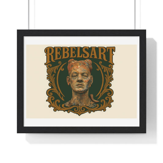 RebelsArt Horizontal Framed Poster, Vintage Wall Art, Home Decor, Art Print, Unique Gift for Artists, Framed Artwork