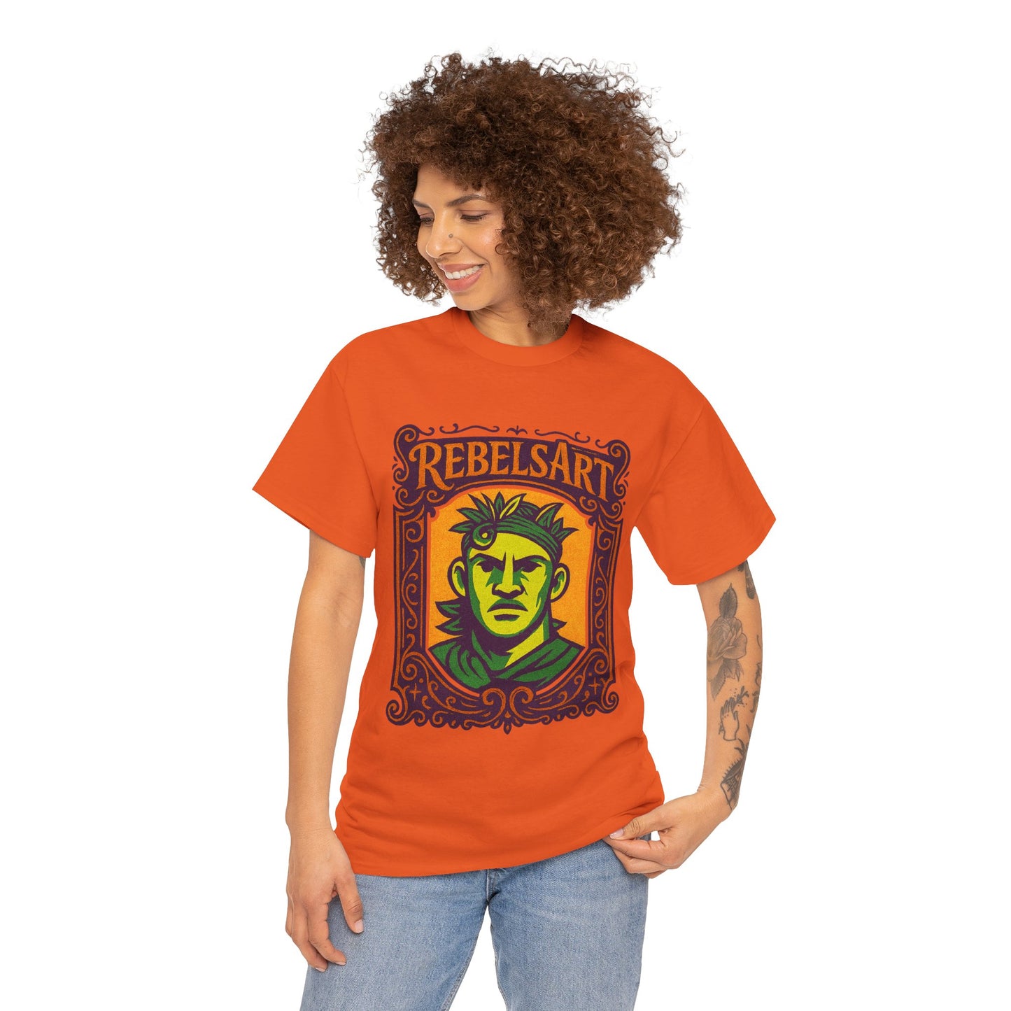 Rebels Art Unisex Heavy Cotton Tee - Vintage Graphic Shirt for Creative Souls, Casual Wear, Gifts, Festivals, Art Lovers