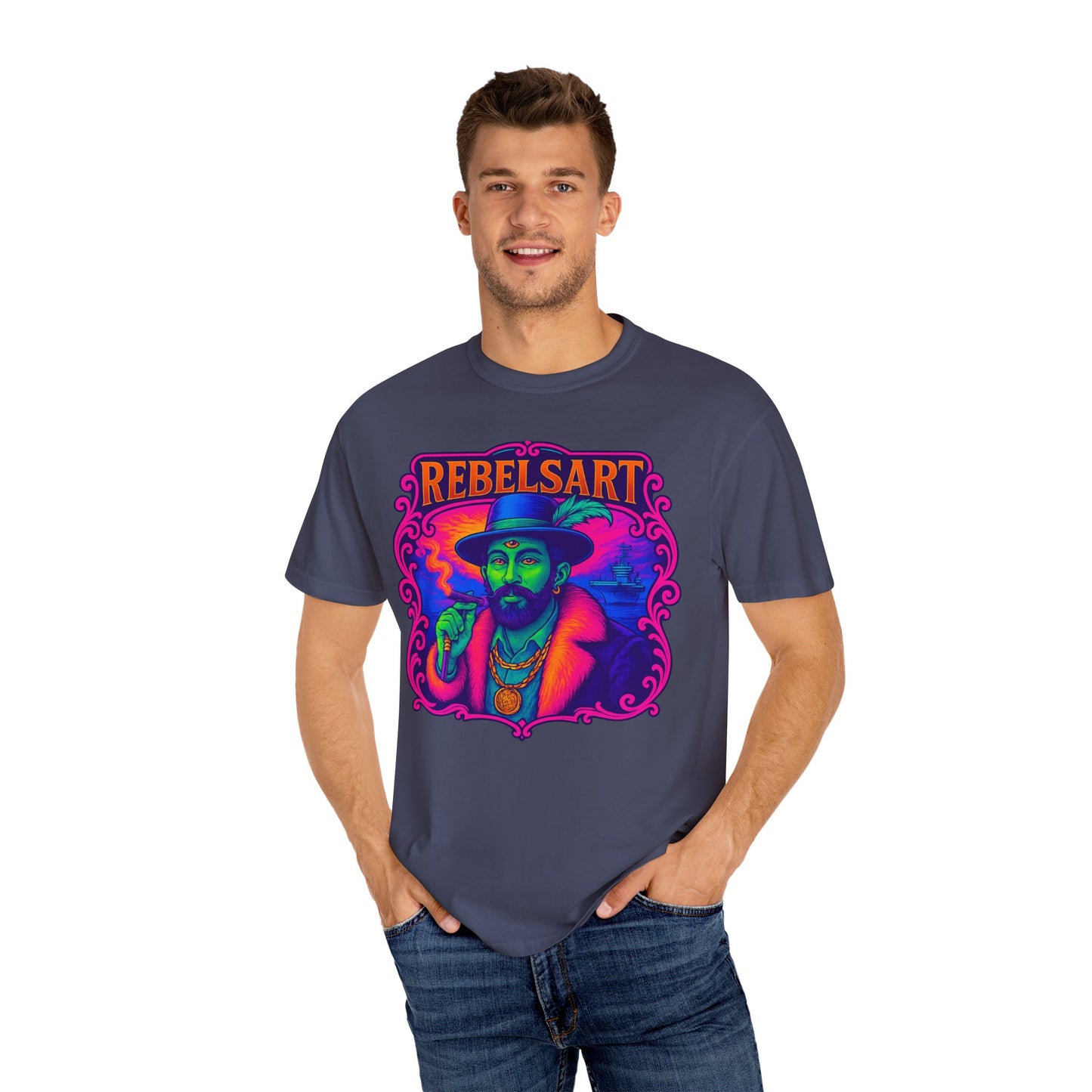 Vibrant Rebel Art T-Shirt | Unisex Vintage Style Tee for Art Lovers, Unique Gift for Festivals, Bohemian Fashion, Trendy Streetwear
