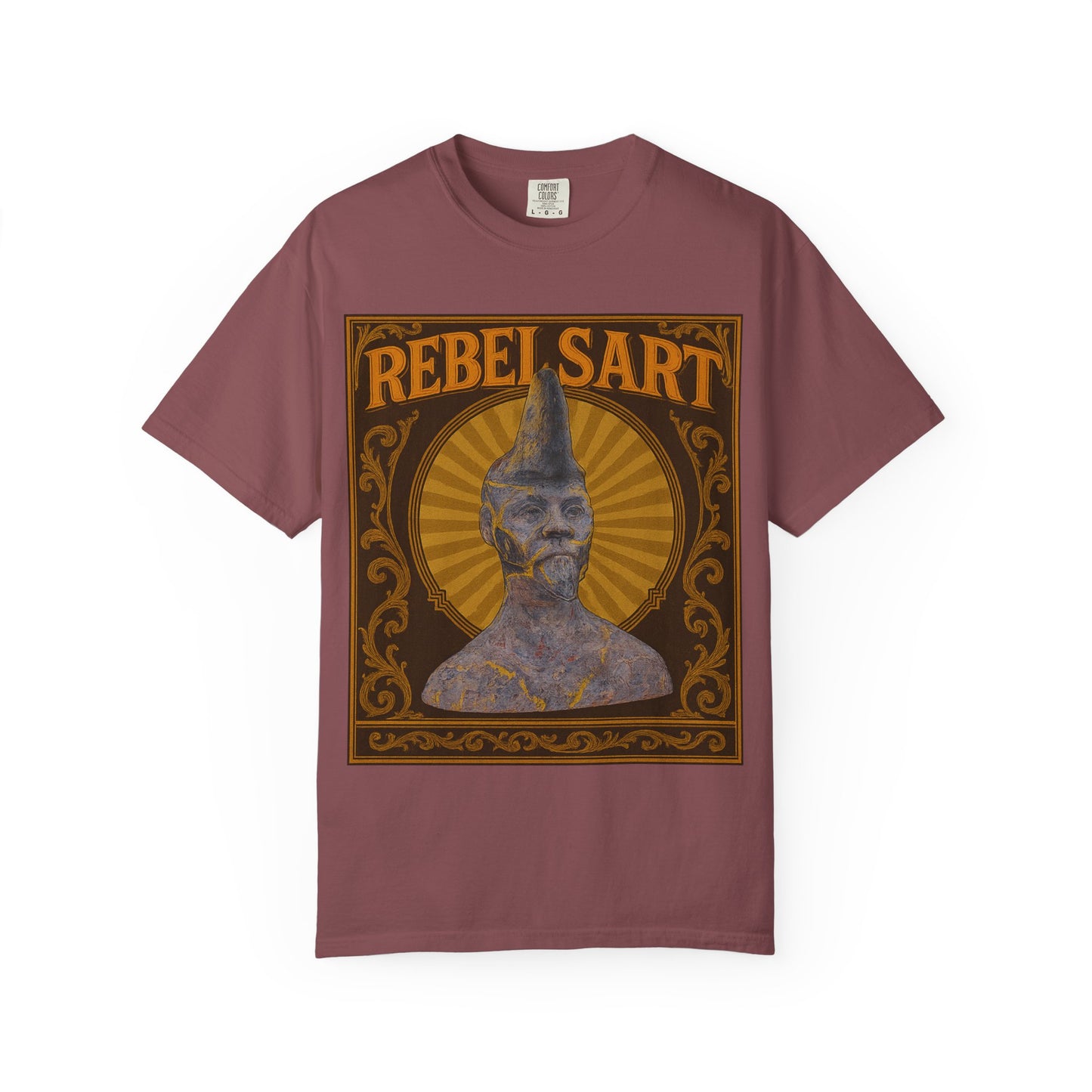 Rebel Art Unisex Garment-Dyed T-shirt, Vintage Graphic Tee, Bohemian Style Top, Unique Gift, Art Lover Apparel, Casual Everyday Wear