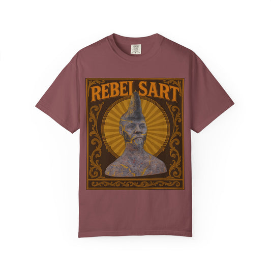 Rebel Art Unisex Garment-Dyed T-shirt, Vintage Graphic Tee, Bohemian Style Top, Unique Gift, Art Lover Apparel, Casual Everyday Wear