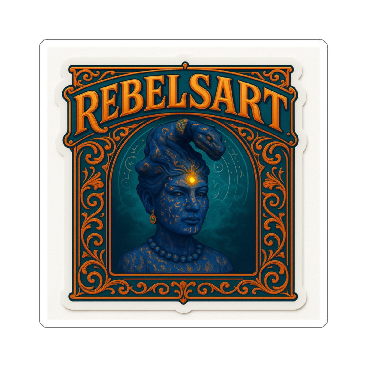 Rebel Goddess Kiss-Cut Stickers | Bohemian Decor, Laptop Stickers, Gift for Her, Unique Art, Customizable Stickers
