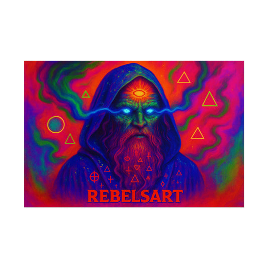 Psychedelic Art Rolled Posters | Original Wall Decor, Colorful Prints, Unique Gift for Art Lovers, Boho Home Accent, Festival Decor