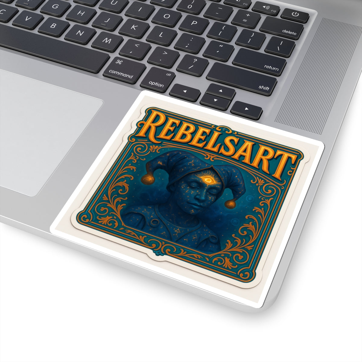 Artistic Kiss-Cut Stickers, Unique Sticker for Artists, Laptop Decals, Boho Aesthetic, Rebel Art for Creativity