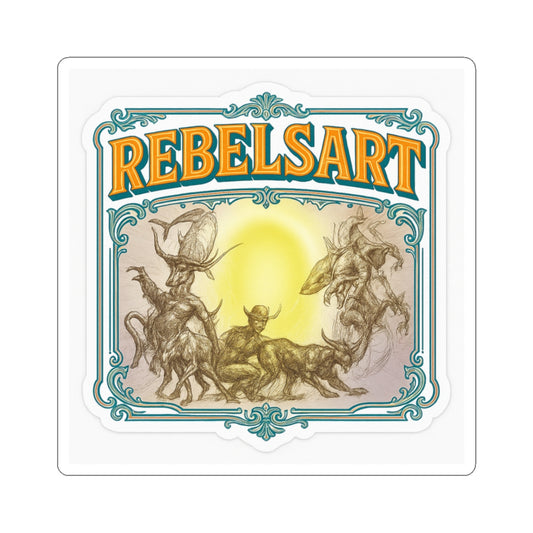 RebelsArt Mystical Kiss-Cut Stickers - Premium Art Decals for Creative Rebels